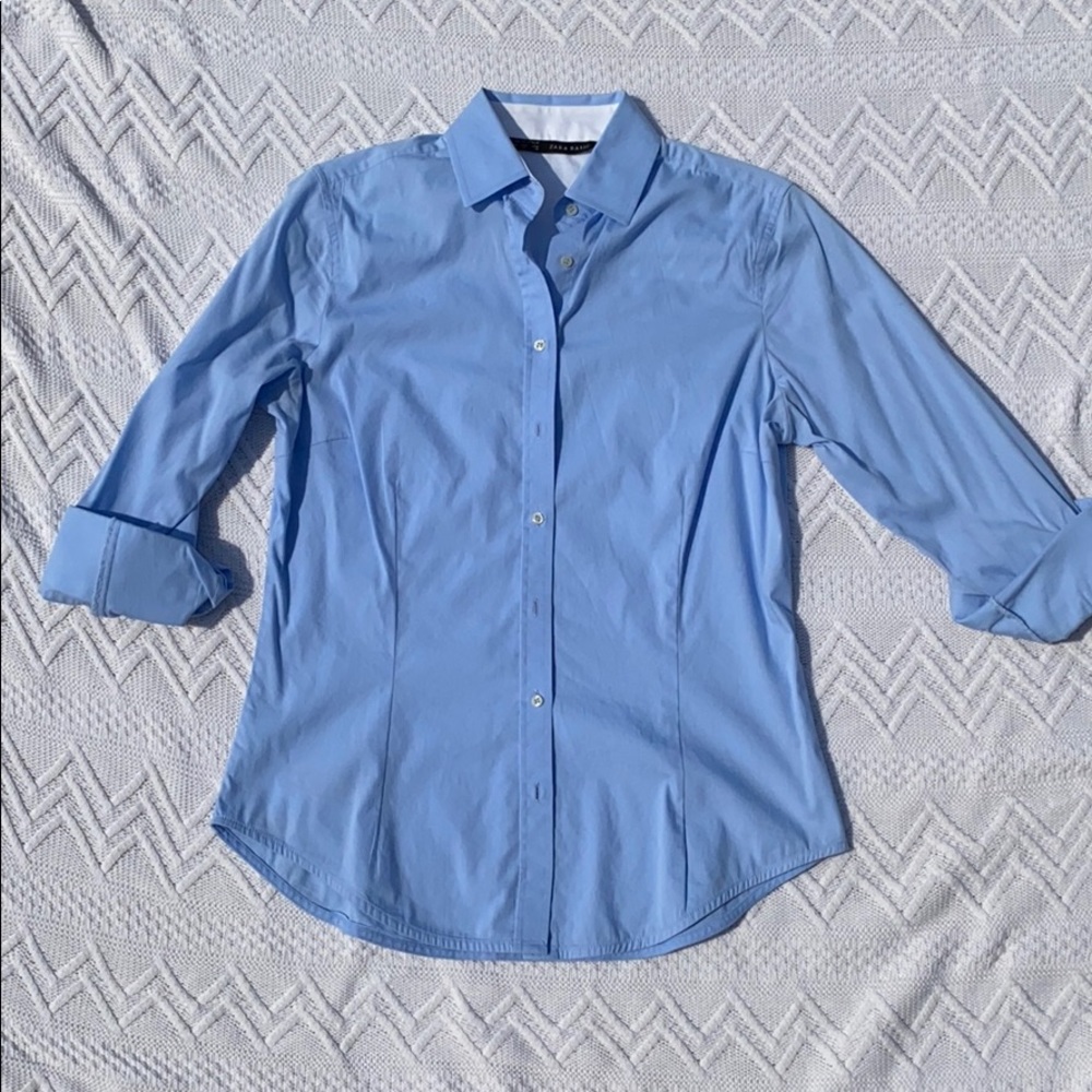 Blue Zara Basic button down!!!